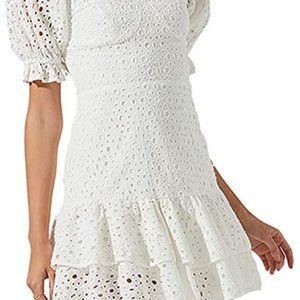 ASTR the label Women's Roseville Dress- WHITE- NEVER WORN- TAGS ON